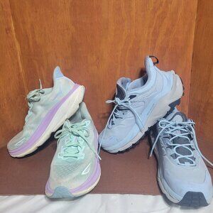 HOKA Kaha 2 GTX Gore-Tex Trail And Hoka One Clifton Running Shoe Size 9